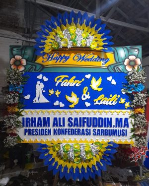 Jasa Karangan Papan Bunga Pernikahan Semarang